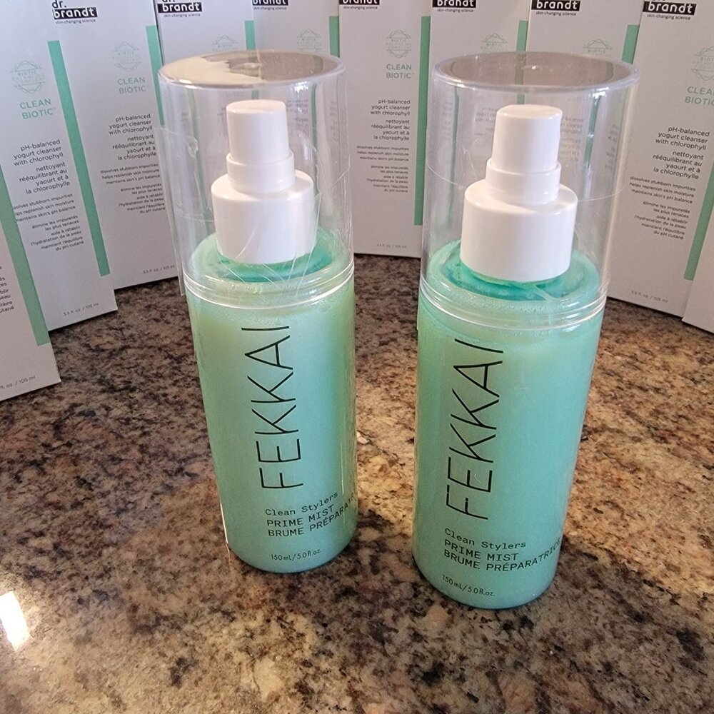 Set of Two Fekkai Clean Stylers Prime Mist, New/Unused. 150ml/5fl. oz.